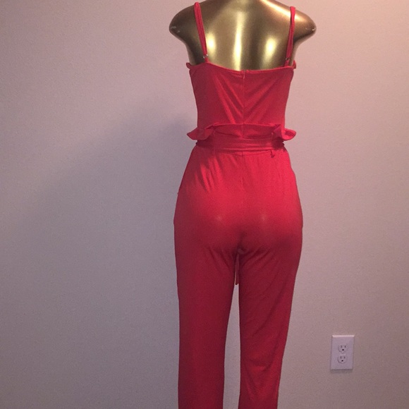 Red jumpsuit - Picture 2 of 2